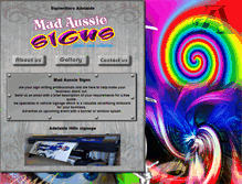 Tablet Screenshot of madaussiesigns.com